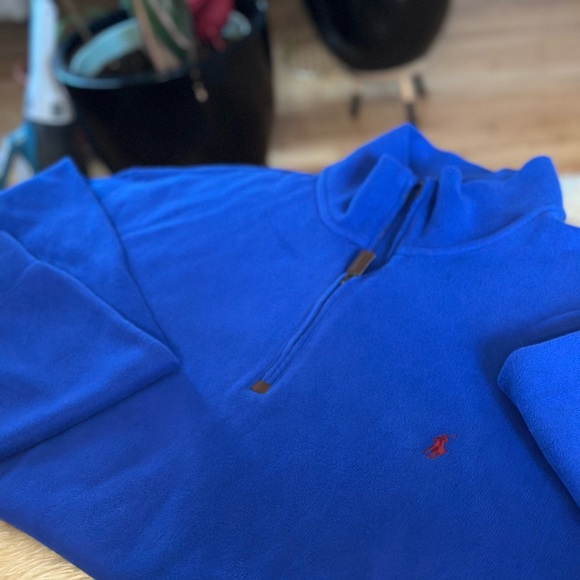 RALPH LAUREN Cotton Blue 1/2 Zip Sweater -Size XLT TALL - Picture 2 of 6